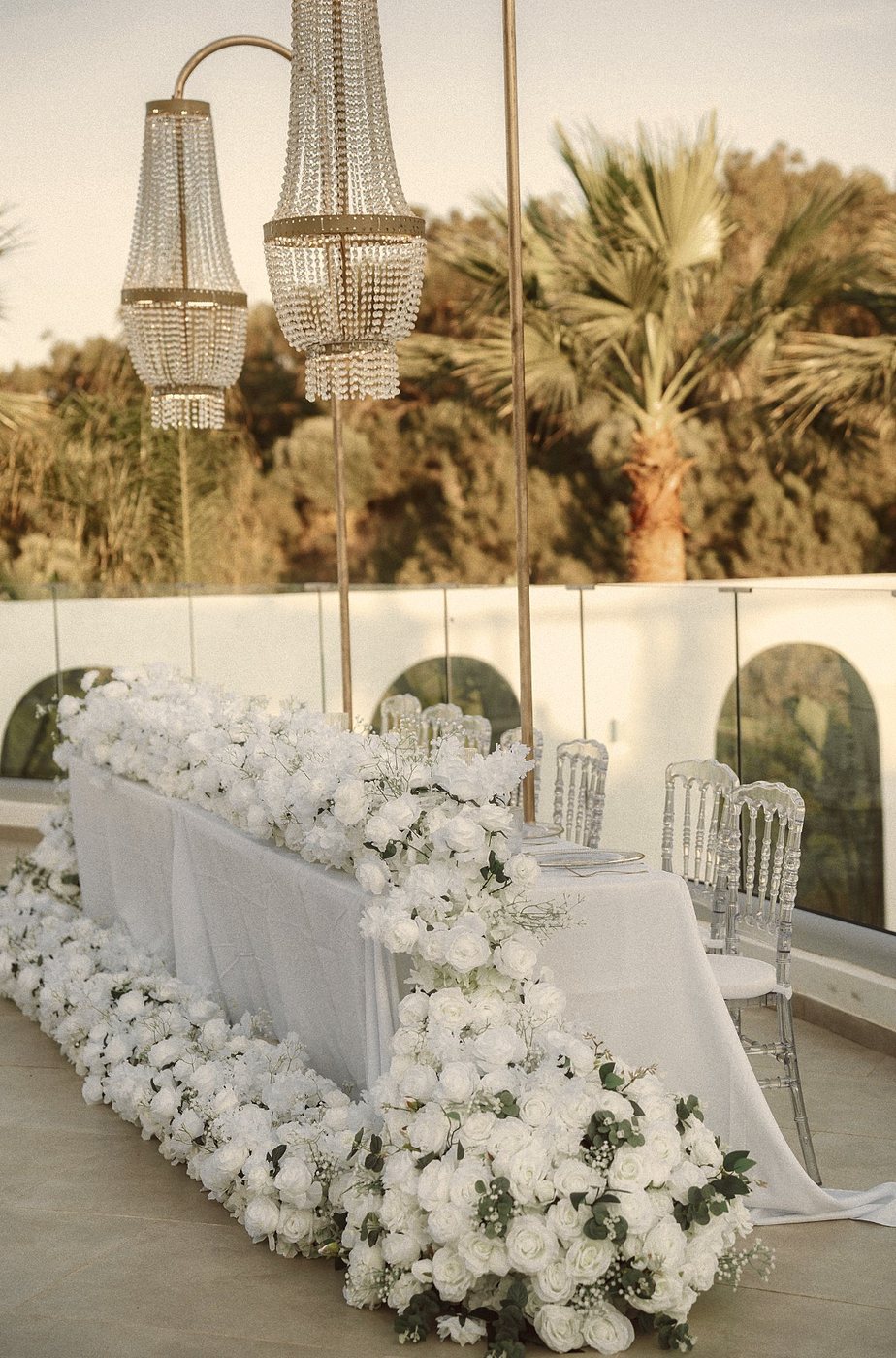 The pool terrace